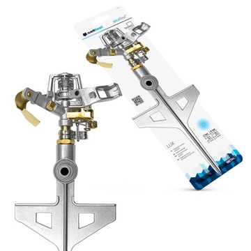 Zraszacz Ogrodowy Pulsacyjny Metalowy Cellfast LUX IDEAL Wbijany 530m2