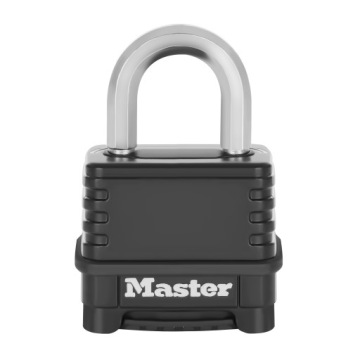 Замок навесной 4-значный, в резиновом корпусе Masterlock M178EURD BOR/OCT 50 мм
