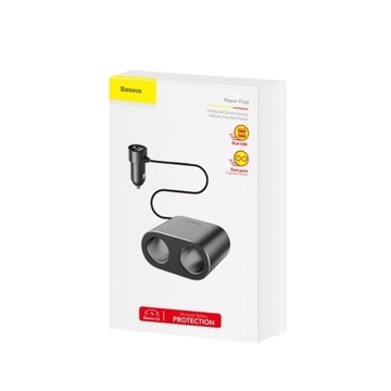 Разветвитель Baseus, зарядное устройство для разветвителя, 2xUSB