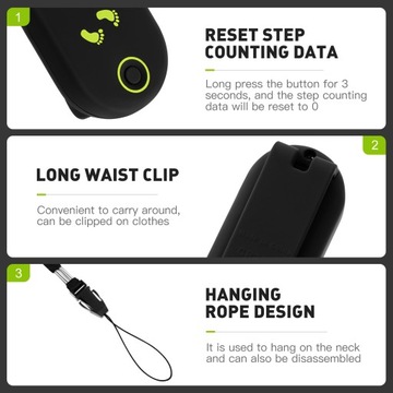 Портативный шагомер для спортивных упражнений 3D-шагомер