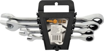 Klucze płasko-oczk z grzech 4cz. 10-19mm 52661 VOREL