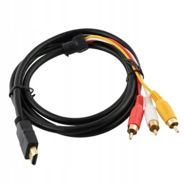 Przejściówka Kabel HDMI - 3RCA Kabel HD Adapter