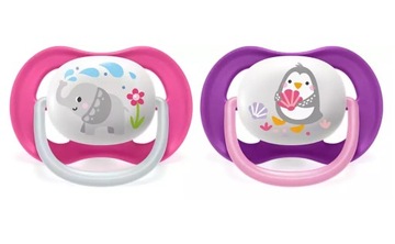 AVENT 2 пустышки BREATHABLE 6-18M + ЧЕХОЛ SCF080/08