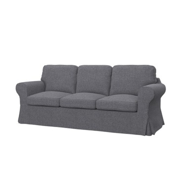 EKTORP Pokrycie sofy 3-os, Naturel Grey