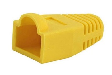 Osłonka osłonki na wtyk RJ45 50szt żółta
