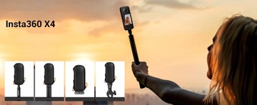 Защитный чехол с твердым корпусом и мягкой фланелевой подкладкой для Insta360 X4