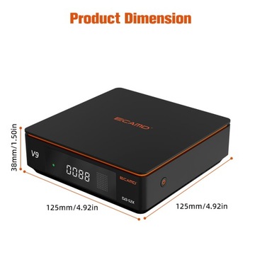 ECAMD V9 Prime DVB-S/S2/S2X Спутниковый ресивер BISS с автоматической прокруткой PowerVu