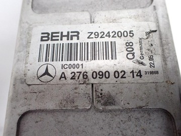 CHLADIČ INTERCOOLER A2760900214 MERCEDES TŘÍDA C W205 C43 AMG 3.0T 17R