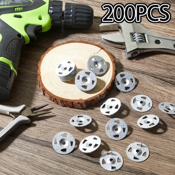 200 шт. плоские винтовые шайбы и плоские гвоздевые шайбы для фиксации четырех шипов
