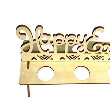 Декоративное пасхальное яйцо с Рождеством DIY Деревянная подставка для хранения