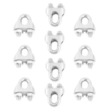 10x ZACISK LINOWY KABŁĄKOWY DO LIN OCYNK 12/13MM