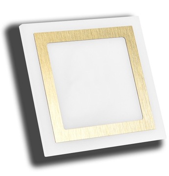 OŚWIETLENIE SCHODOWE LED OPRAWA 1,5W ZŁOTA 230V