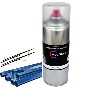 Lakier farba w sprayu do aluminium RAL 5002 Półmat
