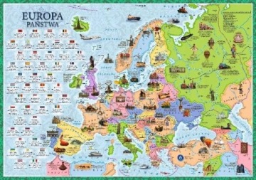 Пазли Творча Головоломка Карта Європи Цікаві Hobby Для Сім'ї Набір