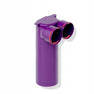 MAX-VENT Skrzynka rozprężna 2x90/125 dodatek Ag