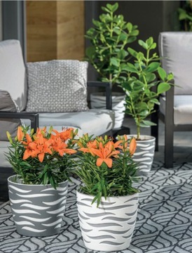 Крышка для цветочного горшка Sahara Duo 140, в наличии 8 цветов.