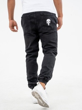 Брюки Jogger Jeans MARVEL PUNISHER, черные, L