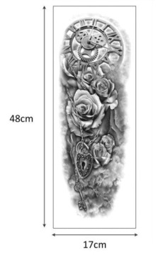 ВРЕМЕННЫЙ МОЮЩИЙСЯ РУКАВ ДЛЯ ТАТУ РОЗА РОЗЫ