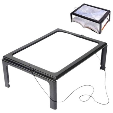 УВЕЛИЧЕНИЕ ДЛЯ ЧТЕНИЯ А4 СВЕТОДИОДНАЯ ЛУПА 3Х БОЛЬШОЙ ЭКРАН С ПОДСВЕТКОЙ