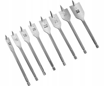 СВЕРЛА ПО ДЕРЕВУ С ПЛОСКИМ ПОЛОЖЕНИЕМ 12-32 НАБОР СВЕРЛ С ШЕСТИГРАННЫМ ПОЛОЖЕНИЕМ