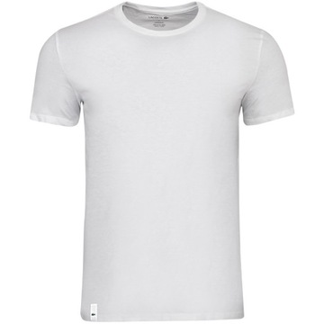 Lacoste t-shirt koszulka męska biała bawełna TH3451-00 L