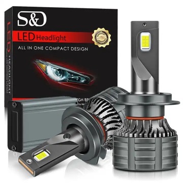 LED H7 ŻARÓWKI S&D 120W 20000LM MOCNE CANBUS
