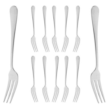 12 szt. Widelce do owoców Widelec do sałatek Widelec do ciasta Kuchnia