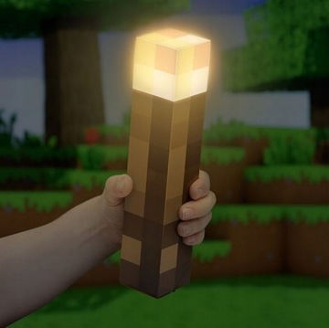 Четырехцветная лампа Paladone Minecraft Torch перезаряжаемая