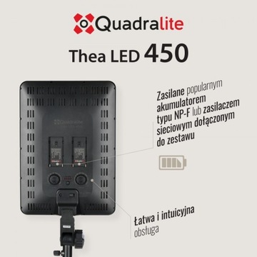 КОМПЛЕКТ светодиодной панели Quadralite Thea 450