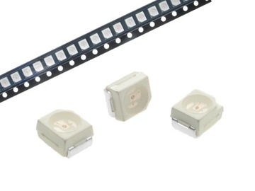 Dioda led smd PLCC2 3528 biała zimna 10szt