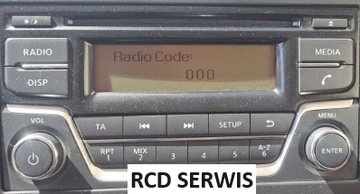 Kod do radia Rozkodowanie Nissan VISTEON Qashqai Juke X-Trail Leaf ZDALNIE