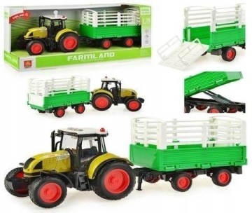Zemědělské Hračky Hračka Farma Zemědělský Stroj Traktor s návěsem