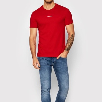 Calvin Klein t-shirt koszulka męska czerwona J30J318067-XCF M