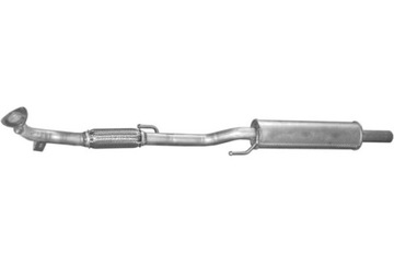 POLMO TŁUMIK POLMOSTRÓW 30.80ALU POCZĄTKOWY VW FOX 1.2 05-11