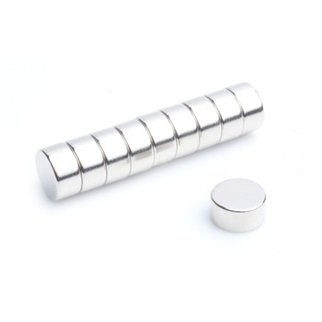 Magnes Neodymowy Walcowy MW 10x5 [mm] N38 10 sztuk