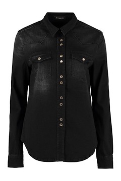 PINKO luksusowa włoska koszula jeansowa BLACK L