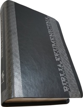 Biblia Ekumeniczna srebrne brzegi kartek szara