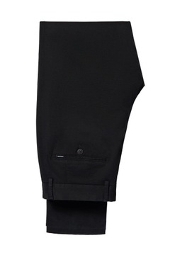 Spodnie Chino Slim Fit Czarne z Bawełną Próchnik PM2 W36/L30