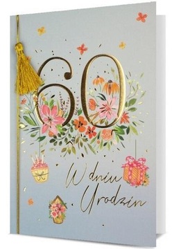 KARNET B6 URODZINY 60
