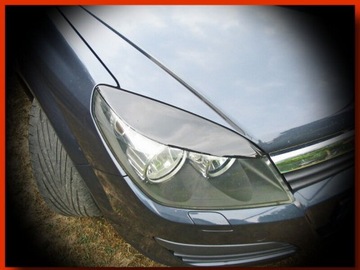 Брови OPEL ASTRA H, ASTRA 3 / ABS / ЧЕРНЫЕ БРОВИ