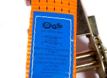 ТРАНСПОРТНЫЙ РЕМЕНЬ 6М/5Т/50ММ ТРАНСПОРТНЫЕ РЕМНИ С НАТЯЖИТЕЛЕМ, ОДОБРЕННЫМ TUV