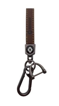 RENAULT BRELOK BRELOCZEK SKÓRA BRĄZOWY