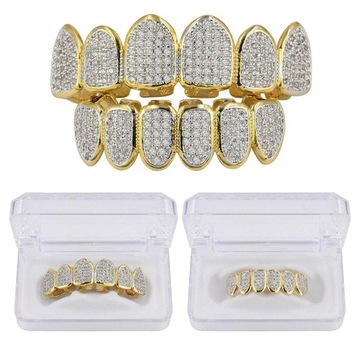 Bling 3A Zirconia CZ ed Mesh Mouth, , как