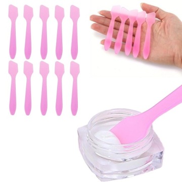 SZPATUŁKI PLASTIKOWE KOSMETYCZNE JEDNORAZOWE DO KREMU MASEK RÓŻOWE 10 SZT