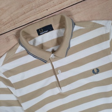 FRED PERRY Koszulka Polo Męska w Paski r. S