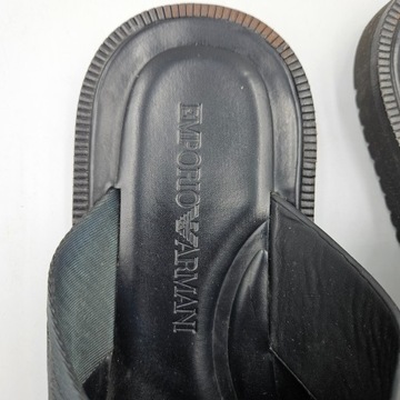 Buty Klapki Męskie Skórzane Emporio Armani rozmiar 43