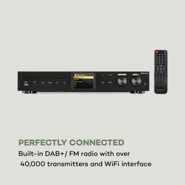 Hi-Fi тюнер Auna iTuner CD, DAB+/FM, CD, Wi-Fi