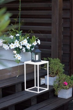 ПОДСТАВКА ДЛЯ ЦВЕТОВ ПОДСТАВКА ДЛЯ ЦВЕТОВ МЕТАЛЛИЧЕСКАЯ ПОЛКА ДЛЯ РАСТЕНИЙ ЛОФТ - 40 СМ - БЕЛЫЙ