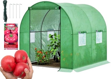 MOCNY TUNEL FOLIOWY OGRODOWY SZKLARNIA 2x2m JAKOŚĆ 4m2 PREMIUM