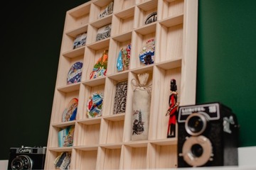 Деревянная полка для органайзера мелких предметов 44,5x40x3см